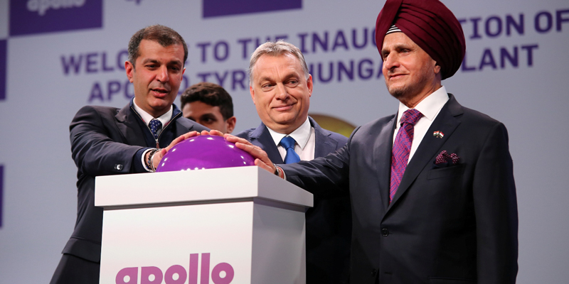 مراسم افتتاحیه لاستیک آپولو مجارستان